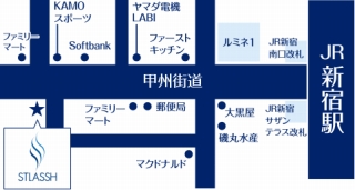 新宿南口店地図